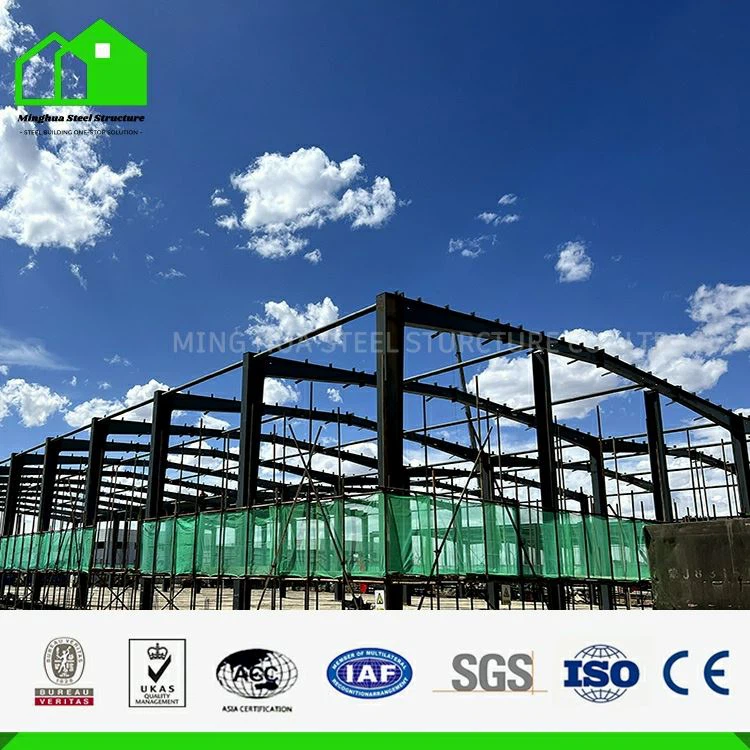 Geprefabriceerd fabrieksgebouw met lichte staalconstructie